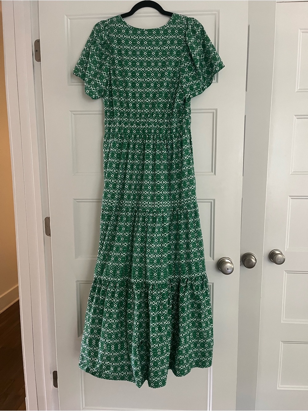 Anthropologie Somerset Dress Green White Medium - Picture 3 of 5
